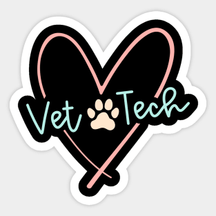 vet tech. Veterinary technician Sticker